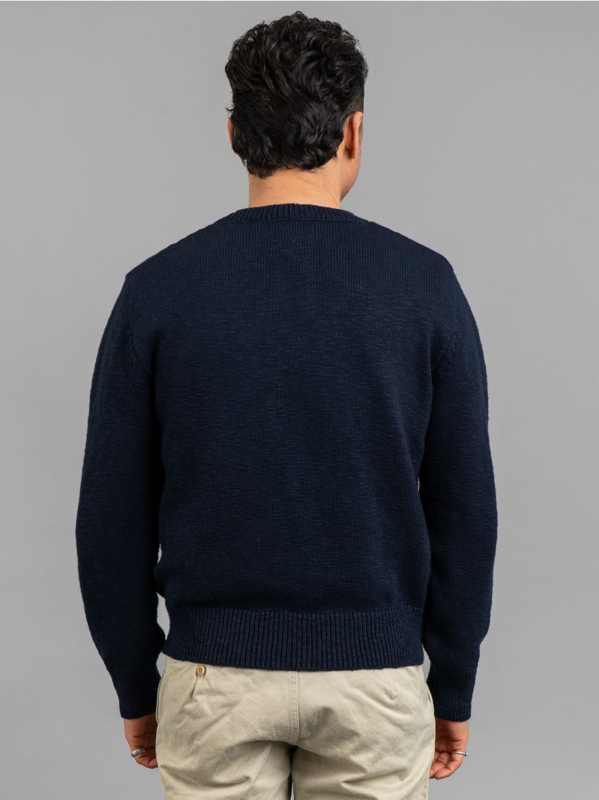 The Real McCoy’s Crewneck Sweater - Ink Blue