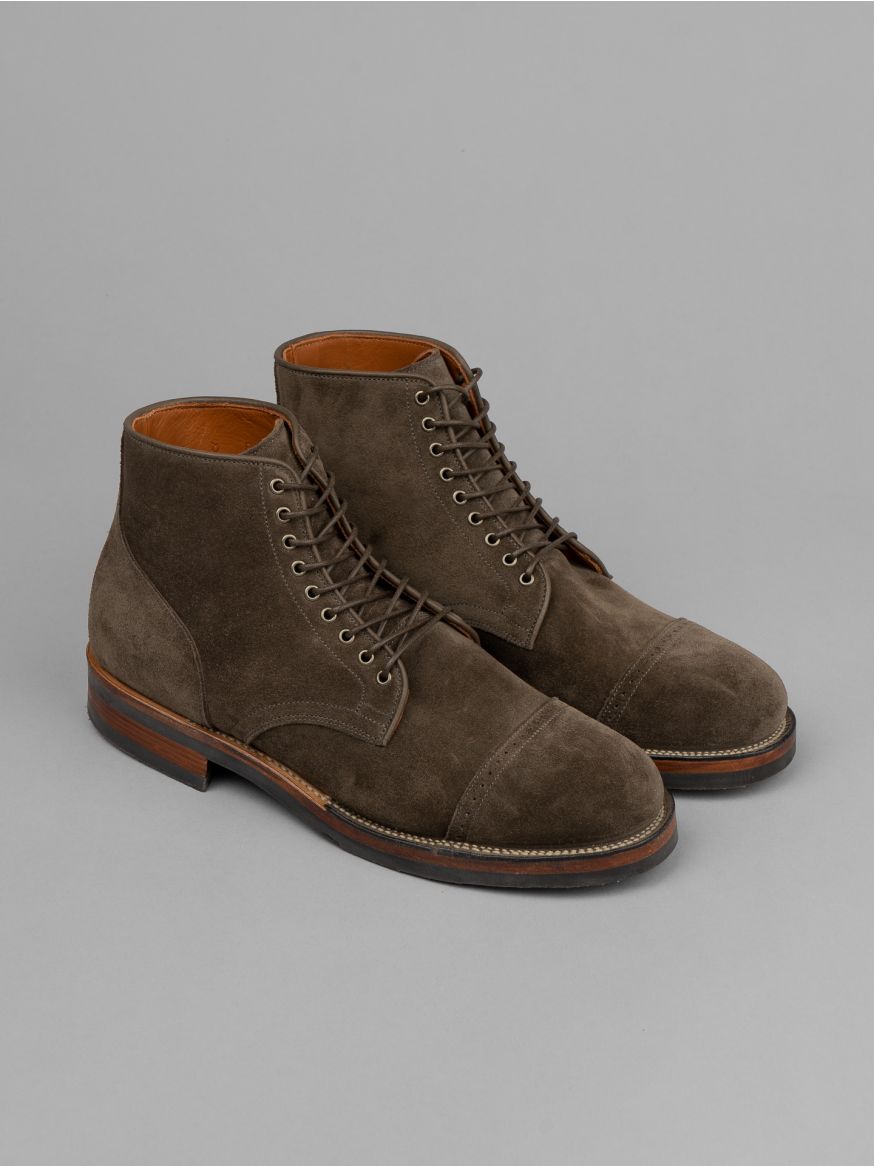 Viberg Service Boot - Thyme Janus Calf Suede - 2030