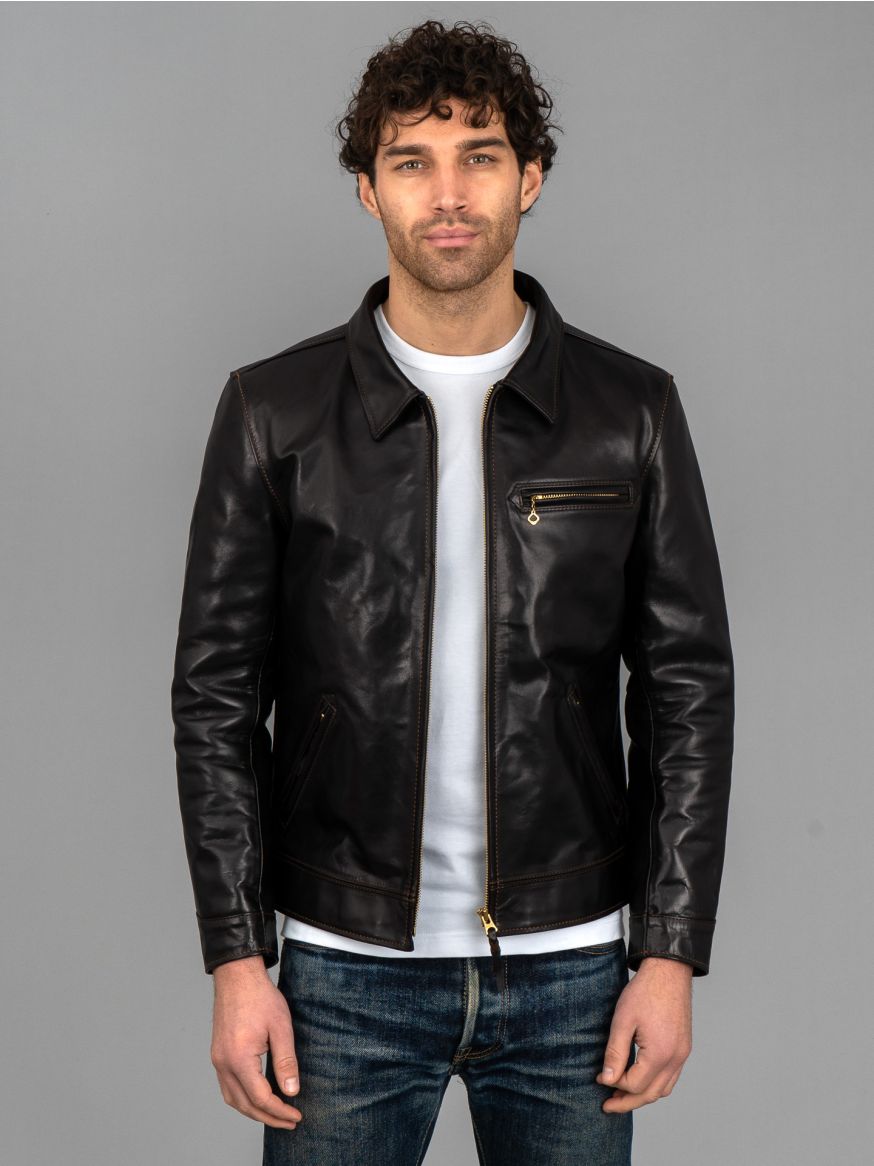 The Flat Head HS001 Horsehide Single Rider's Jacket - Black