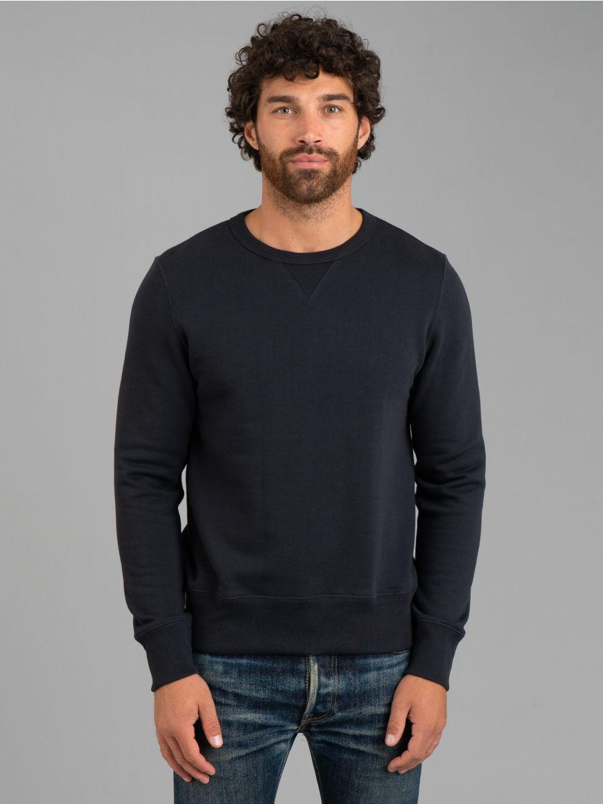 Merz b. Schwanen 346 Heavyweight Crew Neck Sweater - Charcoal