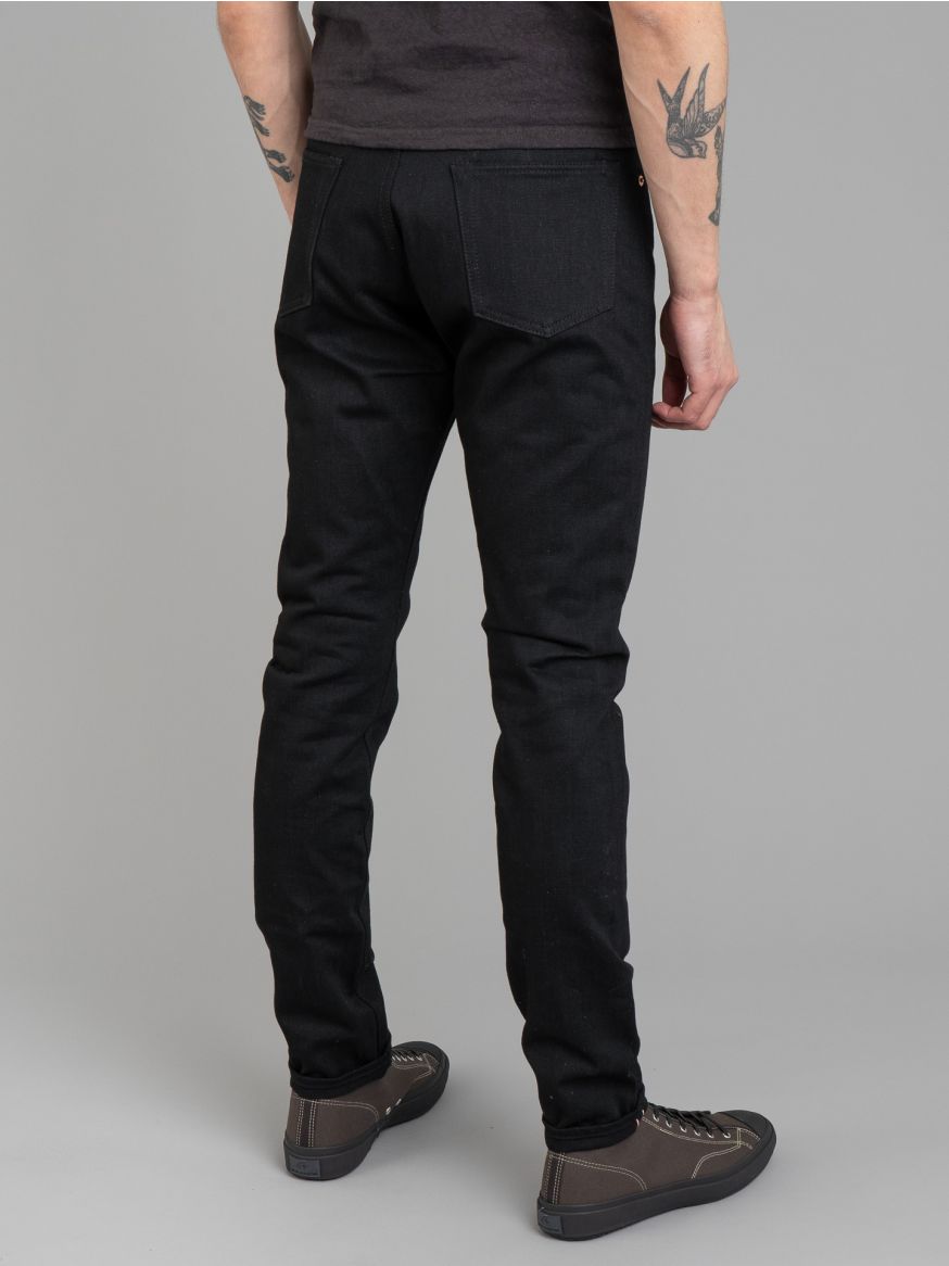 Momotaro R0405-B 15.7 oz Black Jeans - High Tapered