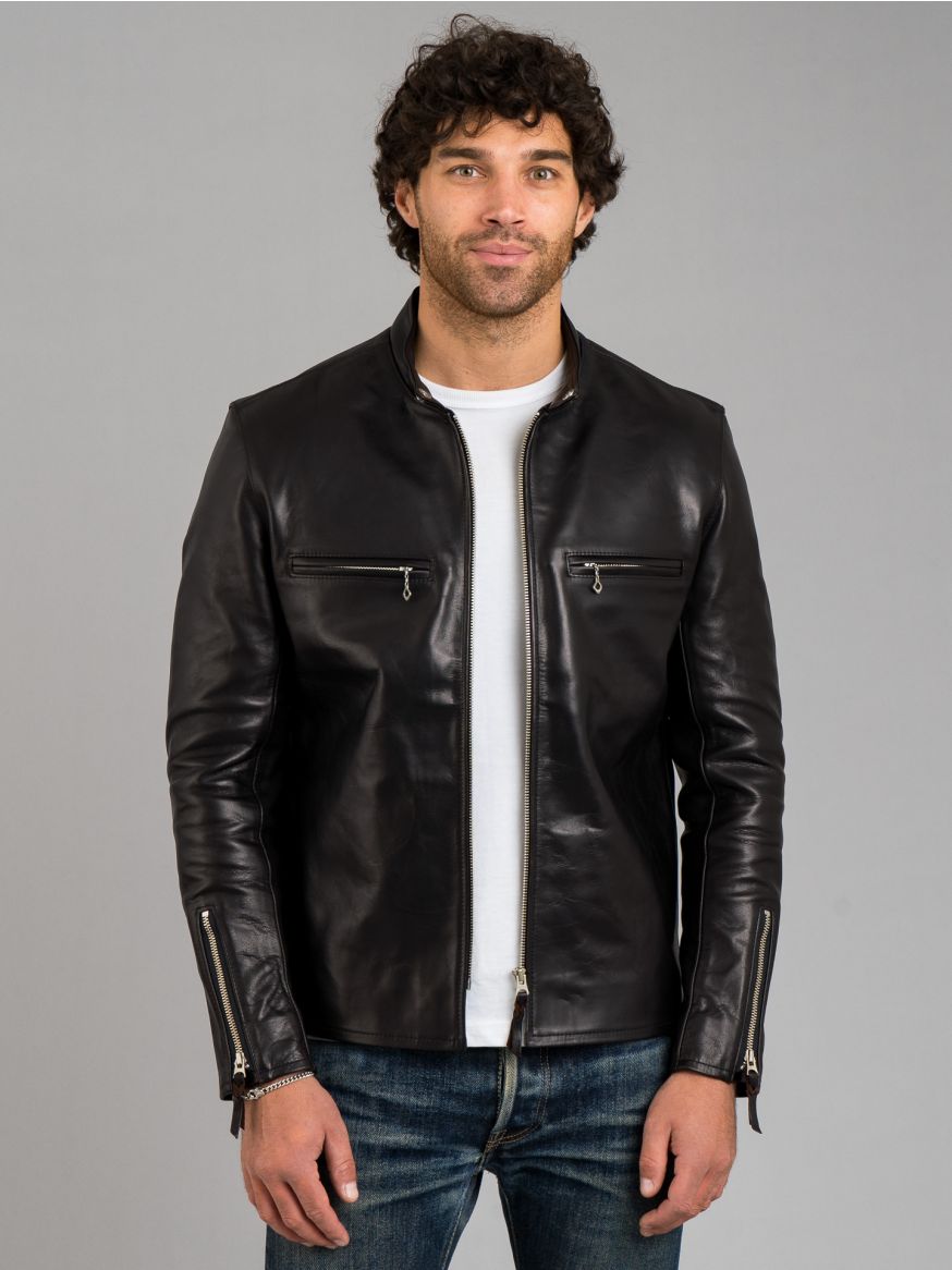 The Flat Head Horsehide Café Racer - Black