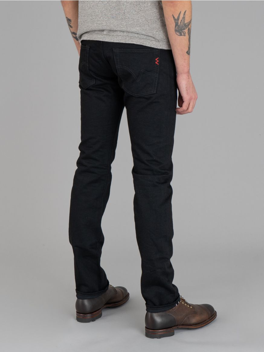 Iron Heart 14oz Black/Black Selvedge Jeans IH-777S-142bb - Slim Tapered