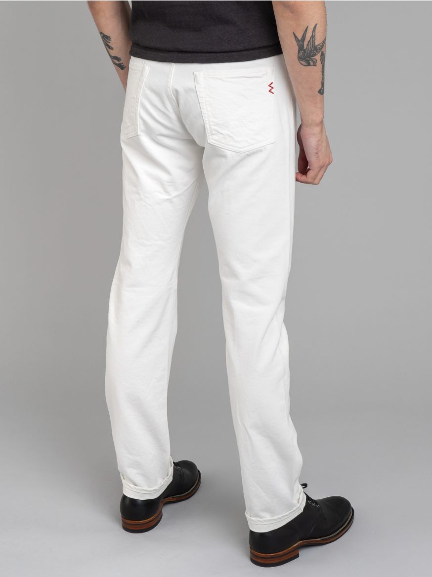 Iron Heart IH-888-WT 13.5oz White Cotton Twill Jeans - Relaxed Tapered