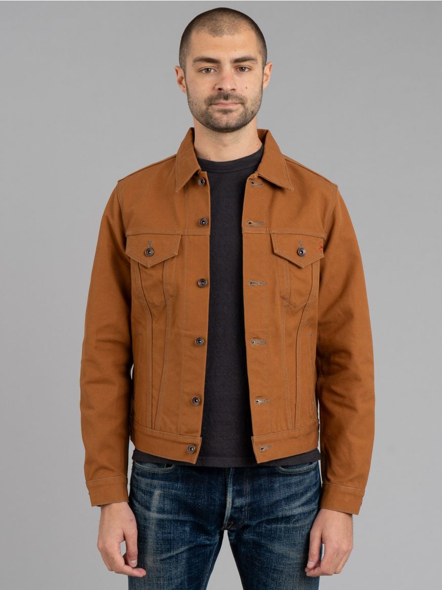 Iron Heart 17oz Duck Modified Type III Jacket - Brown