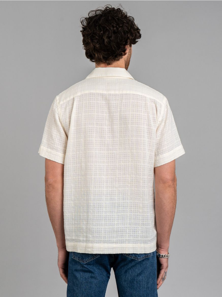 3sixteen Handloom Gauze Resort Shirt - Natural