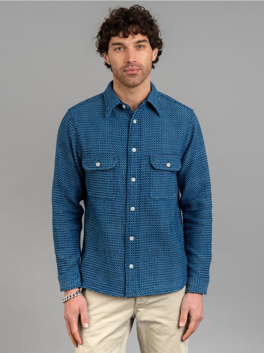 Samurai Hand-Dyed Heavyweight Oxford Shirt - Natural Indigo