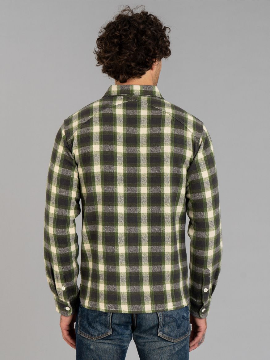 3sixteen Crosscut Flannel - Emerald Shaggy