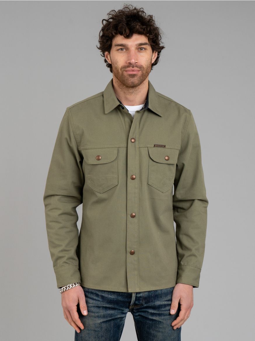 Indigofera Copeland Shirt - Green Duck Canvas