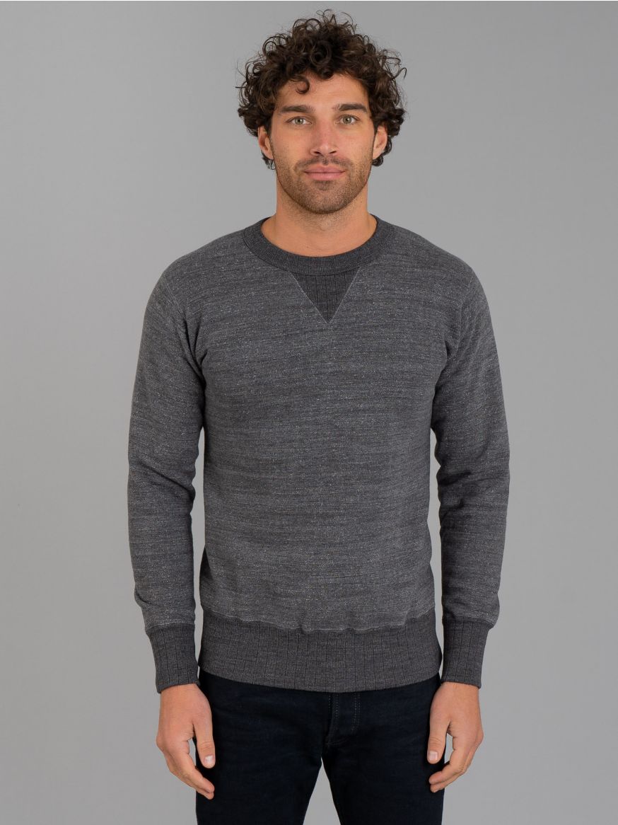 Studio D'Artisan Suvin Gold Loopwheeled Sweatshirt - Heather Black