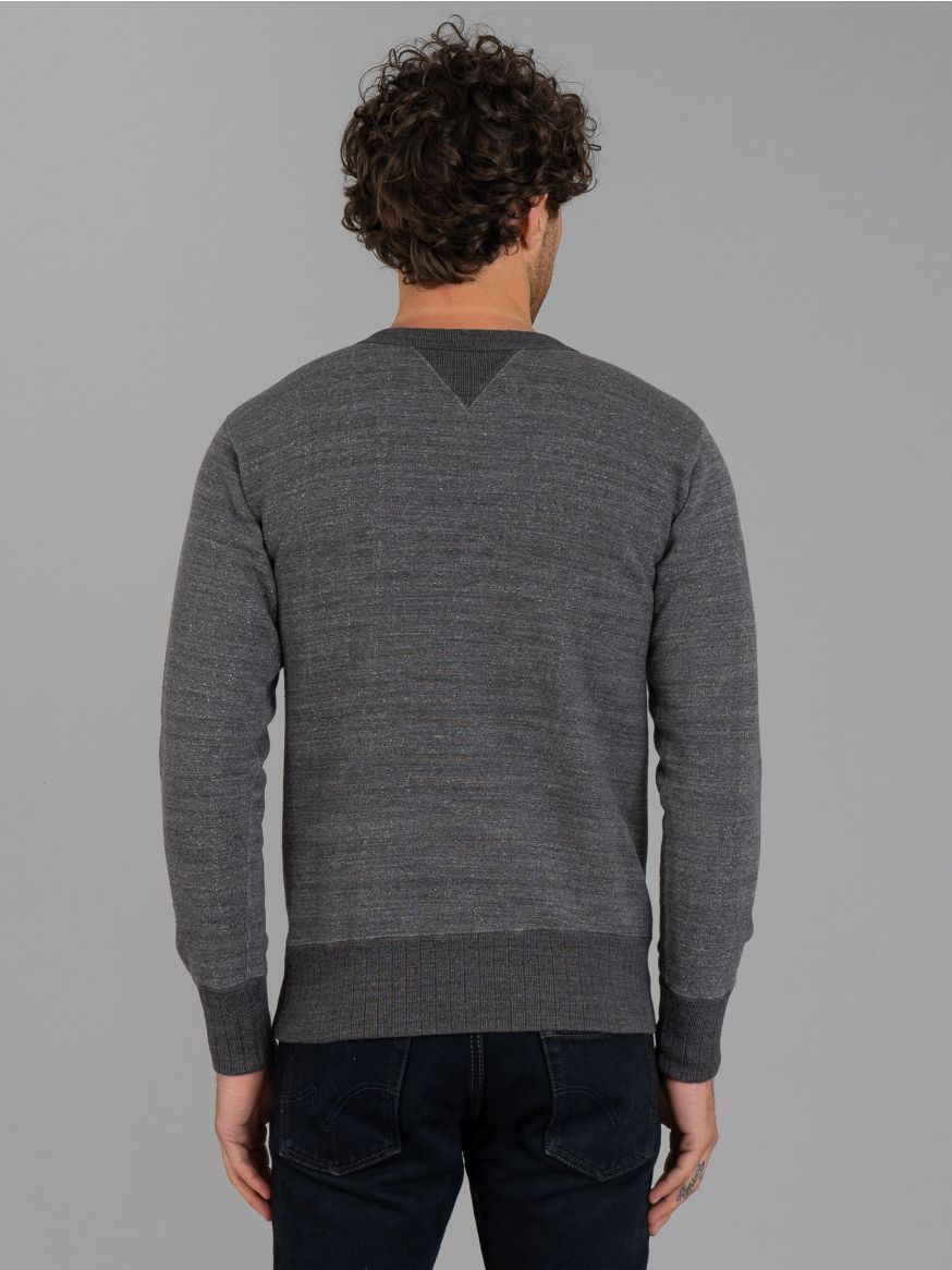 Studio D'Artisan Suvin Gold Loopwheeled Sweatshirt - Heather Black