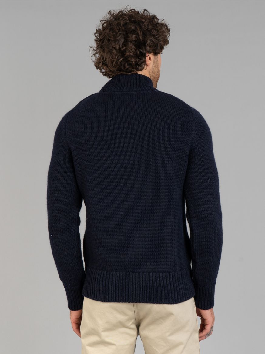 Fleurs De Bagne "Orlock" Wool Sweater - Navy