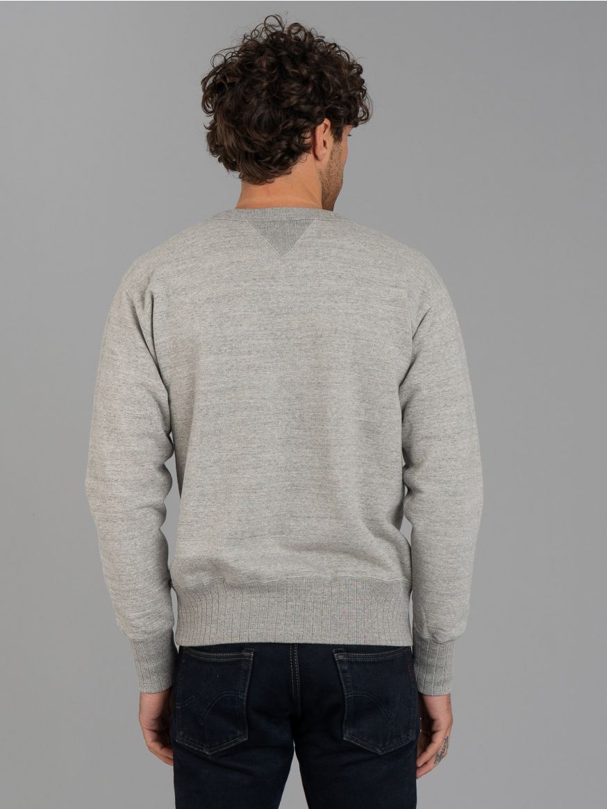 Studio D'Artisan Loopwheeled Crew Neck Sweatshirt - Heather Grey