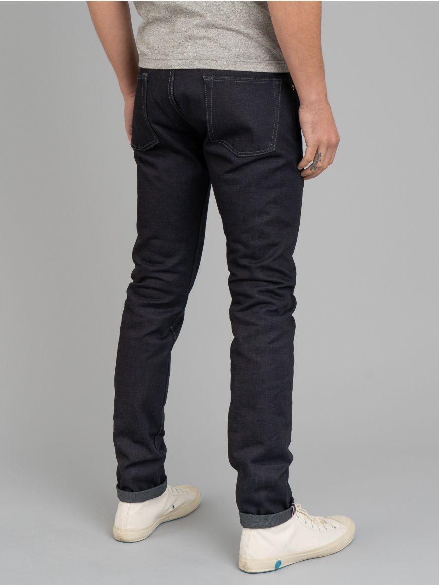 Momotaro 0306-52G 18oz Indigo x Grey Jeans - Tight Tapered