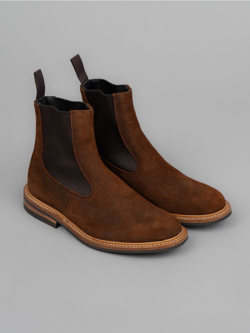 Tricker's Stephen Chelsea Boot - Ridge Waxed Roughout - 4497