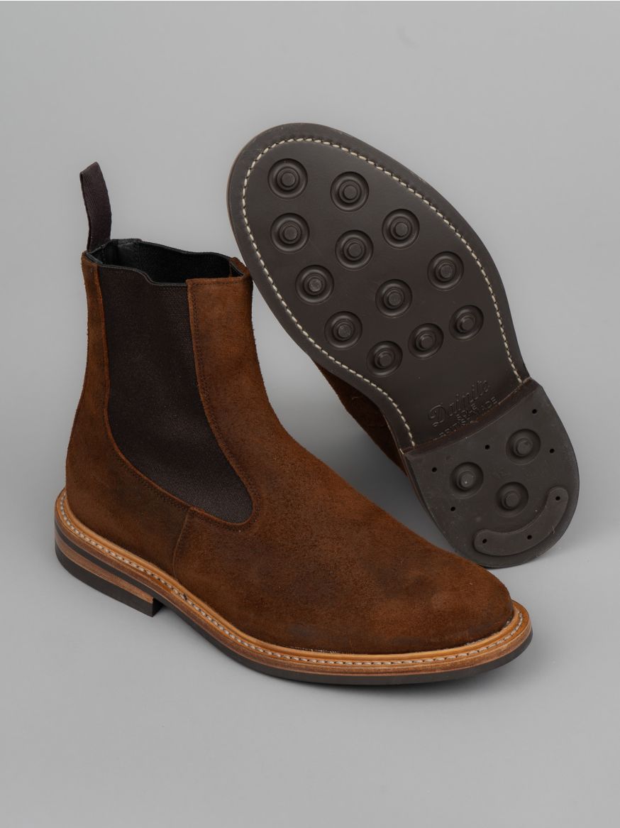 Tricker's Stephen Chelsea Boot - Ridge Waxed Roughout - 4497