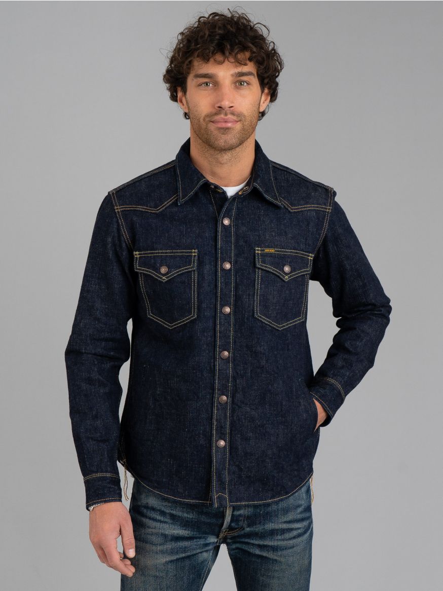 Iron Heart IHSH-292 18oz Vintage Selvedge Denim CPO - Indigo