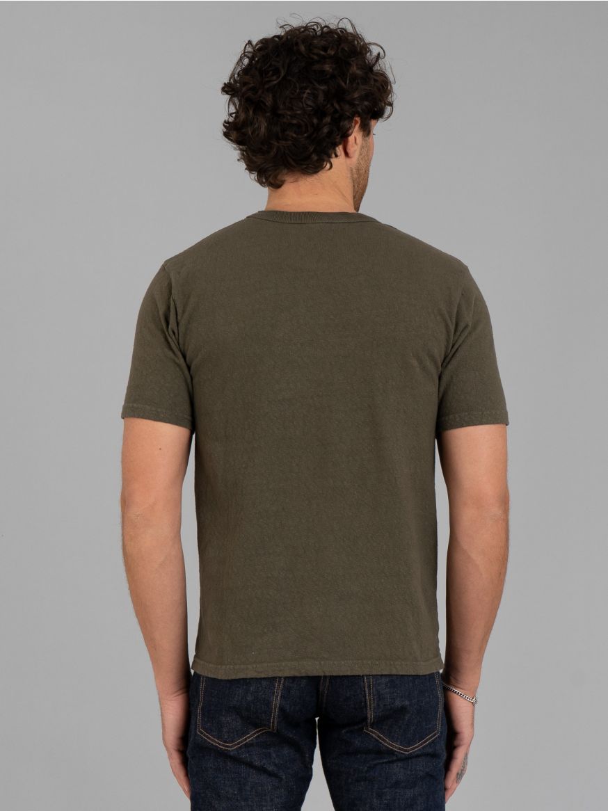 UES No.8 Slub Nep T Shirt - Olive