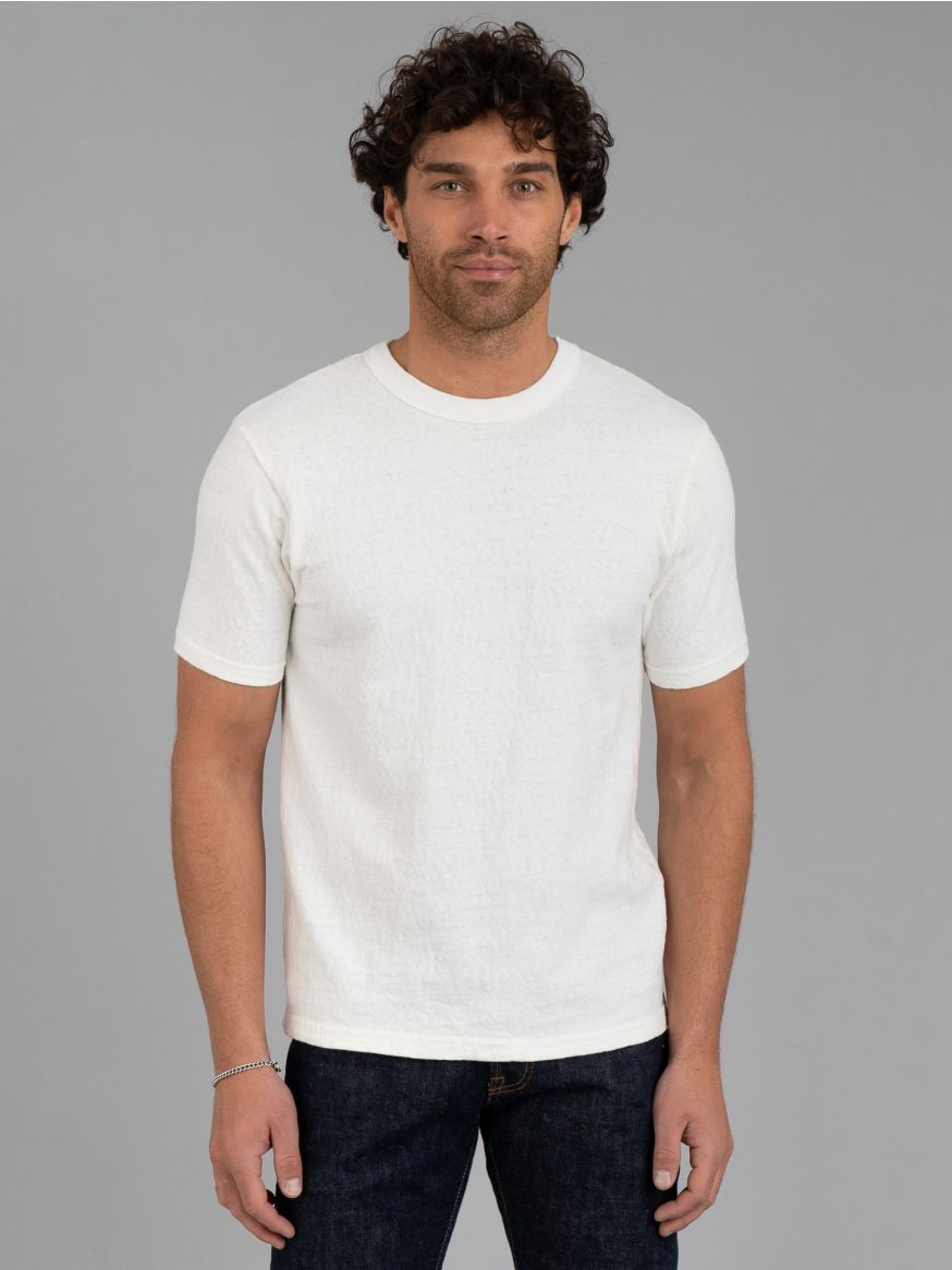 UES No.8 Slub Nep T Shirt - White