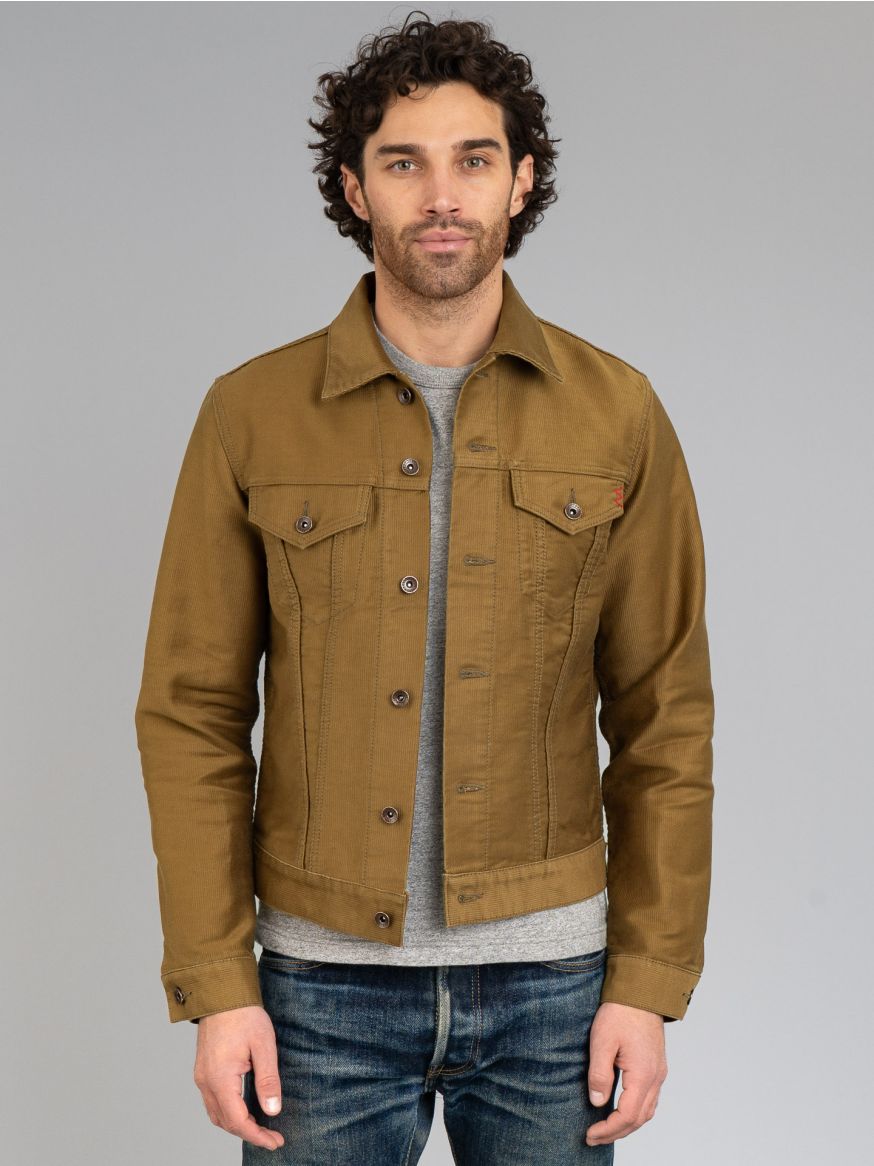 Iron Heart 12oz Whipcord Type III Jacket - Khaki