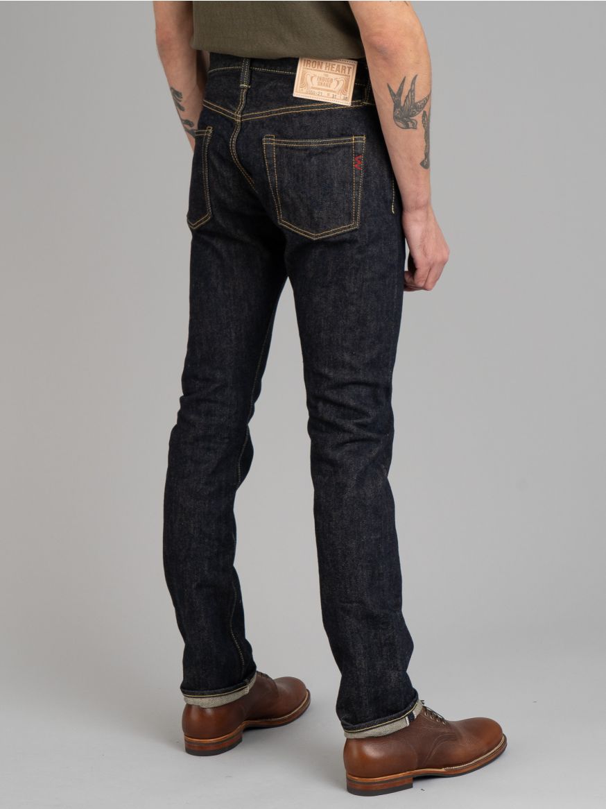 Iron Heart 21oz Indigo Selvedge Jeans IH-555S-21 - Super Slim