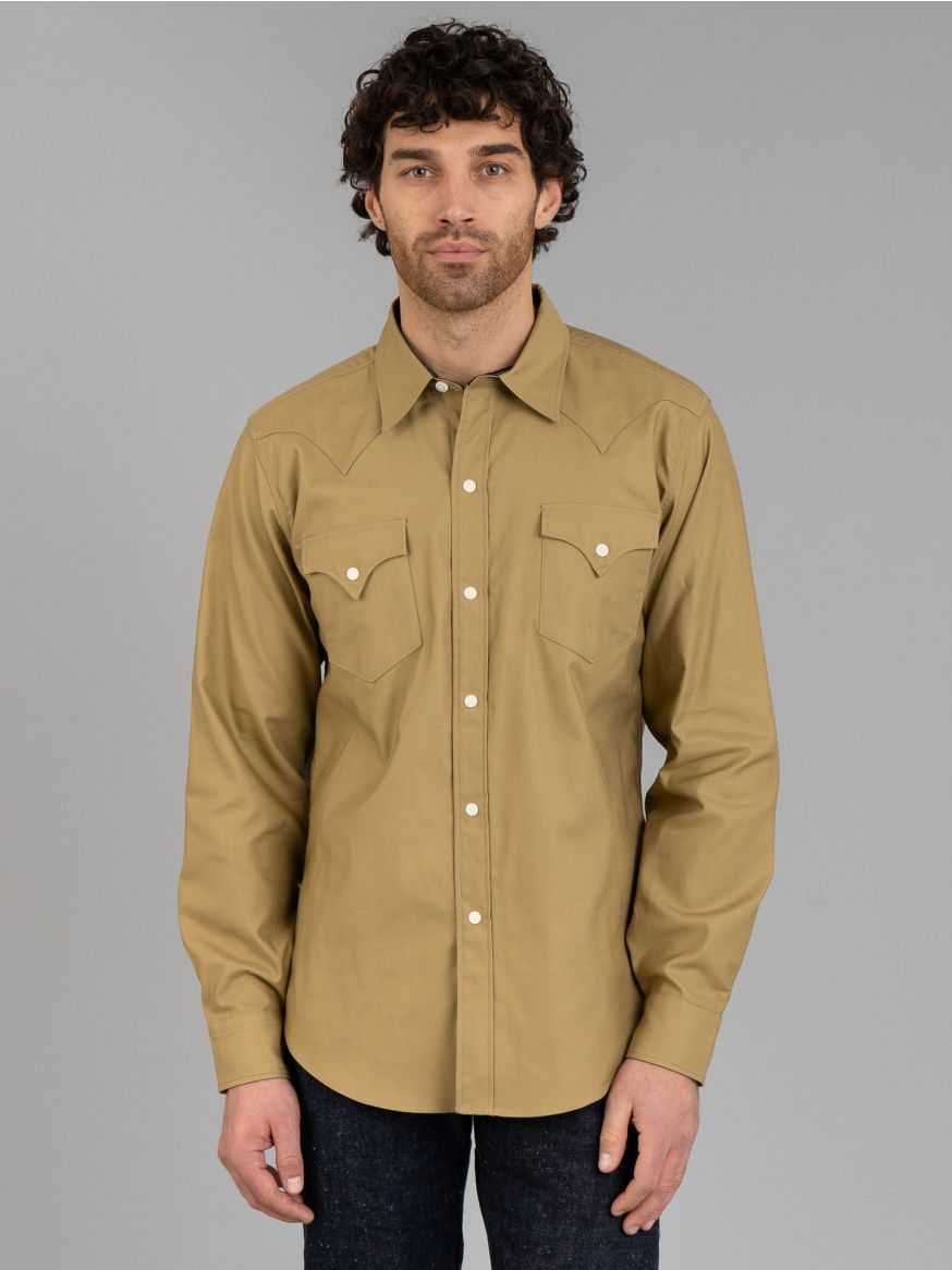 Mister Freedom Dude Rancher Cotton Sateen Shirt - Sandstone