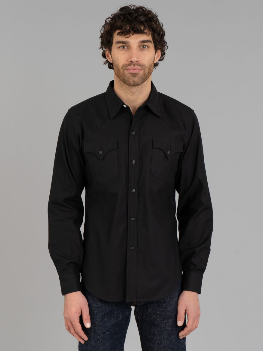 Mister Freedom Dude Rancher Cotton Sateen Shirt - Black