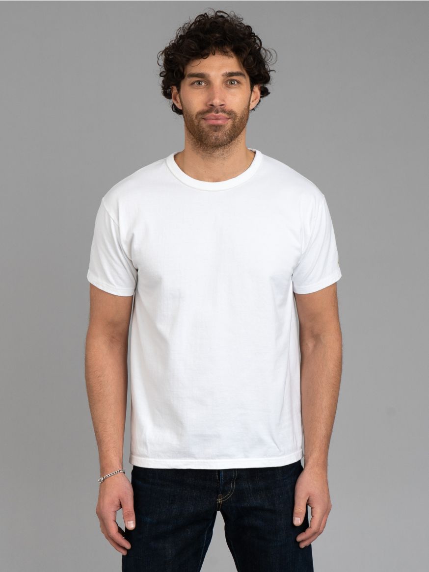 The Flat Head Plain Heavyweight T Shirt - White