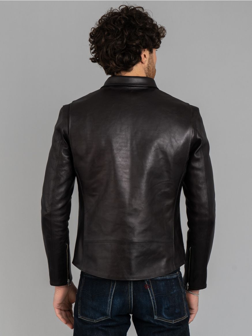 Fine Creek Leathers Eric Jacket - 1.3mm Black Shinki Horsehide