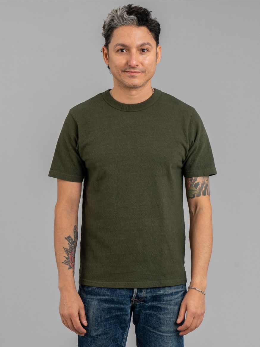 UES No.8 Slub Nep T Shirt - Green