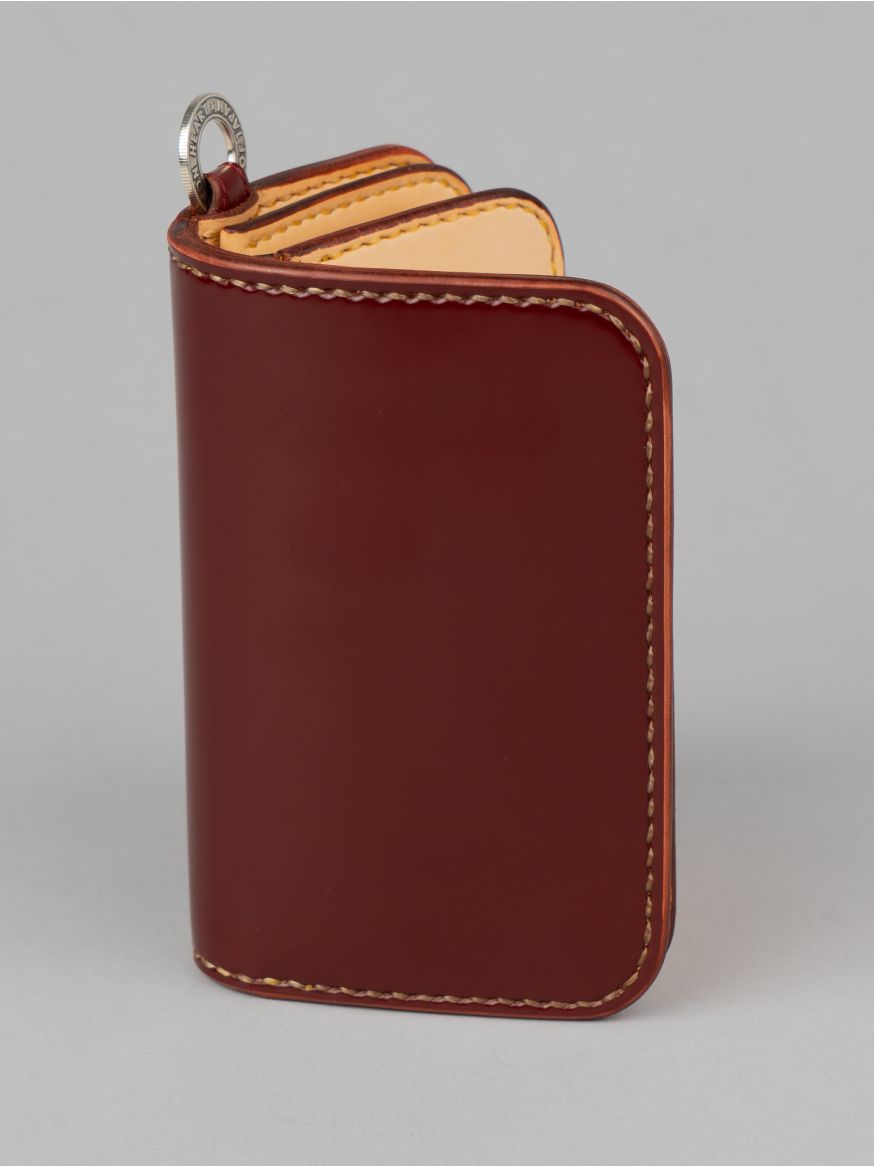 Iron Heart Medium Shell Cordovan Wallet - Oxblood