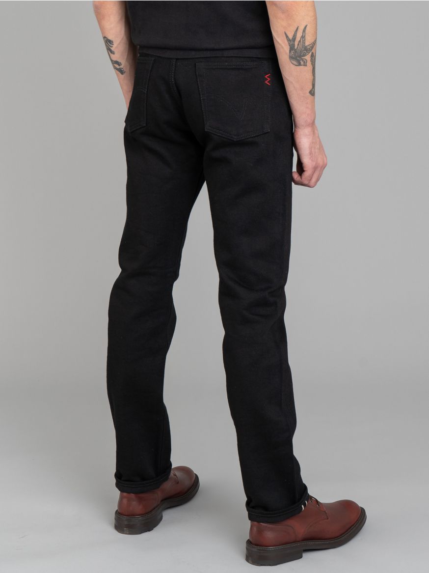 Iron Heart 21oz Superblack Selvedge Jeans IH-888S-SBG - Relaxed Tapered