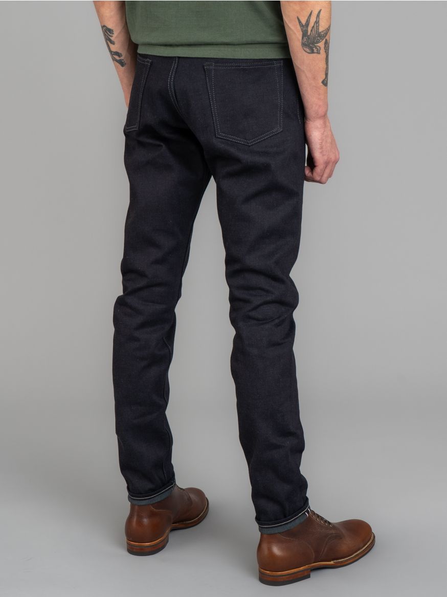 Momotaro 0405-52G 18oz Indigo x Grey Jeans - High Tapered