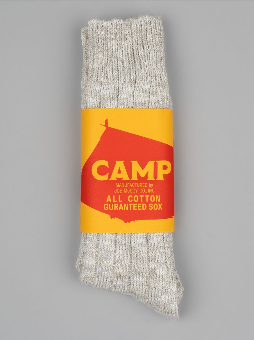 The Real McCoy’s Outdoor ‘Camp' Socks - Snow Grey