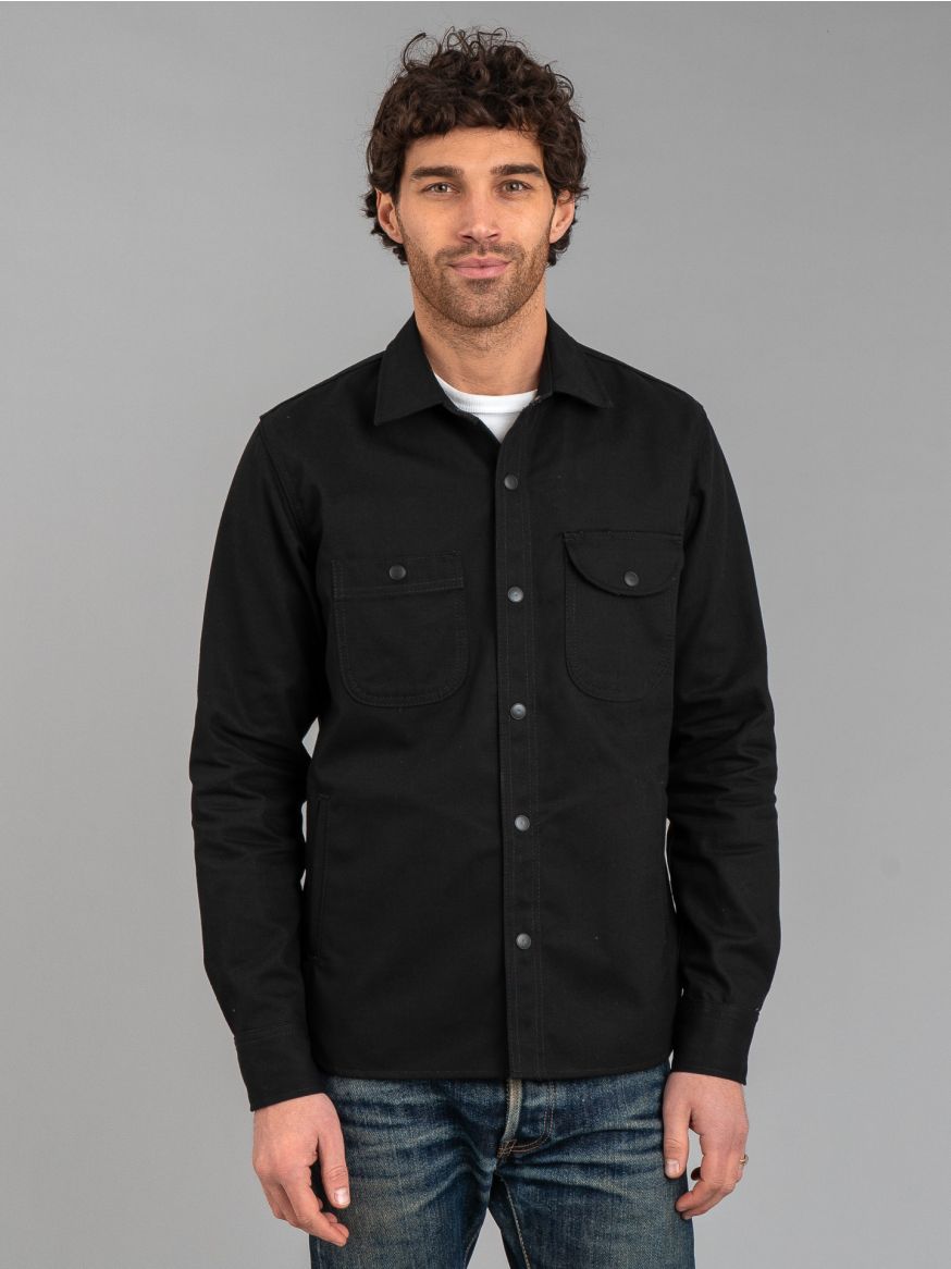 Rogue Territory Japanese Selvedge Canvas Service Shirt - Black