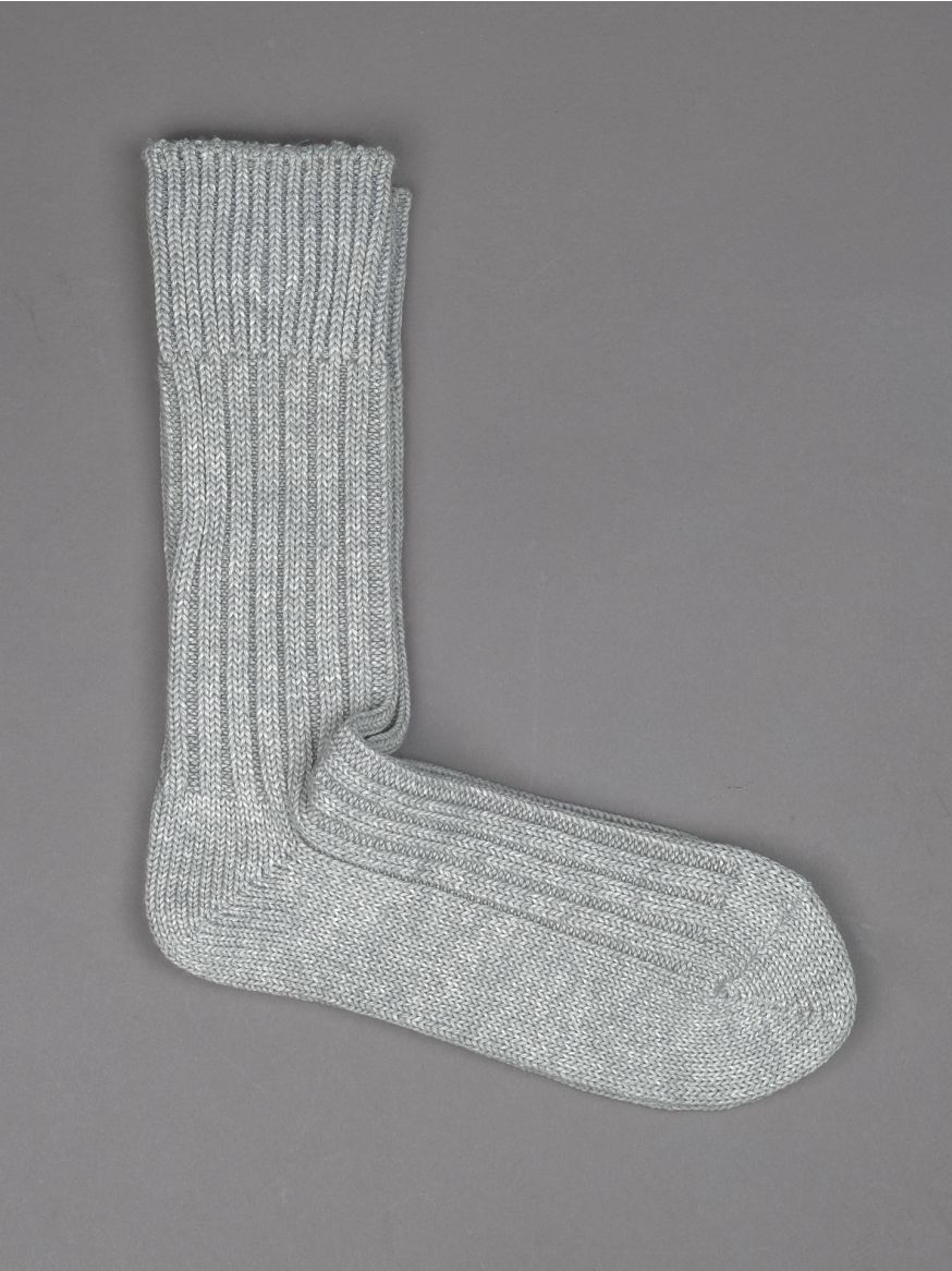 Decka Cased Heavyweight Plain Sock - Feather Gray