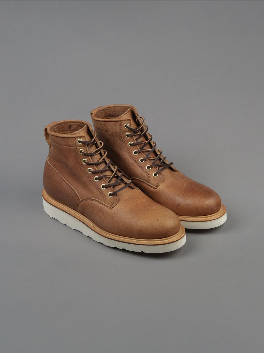 Viberg Scout Boot - Camel Hair Waxed Kudu - 2030