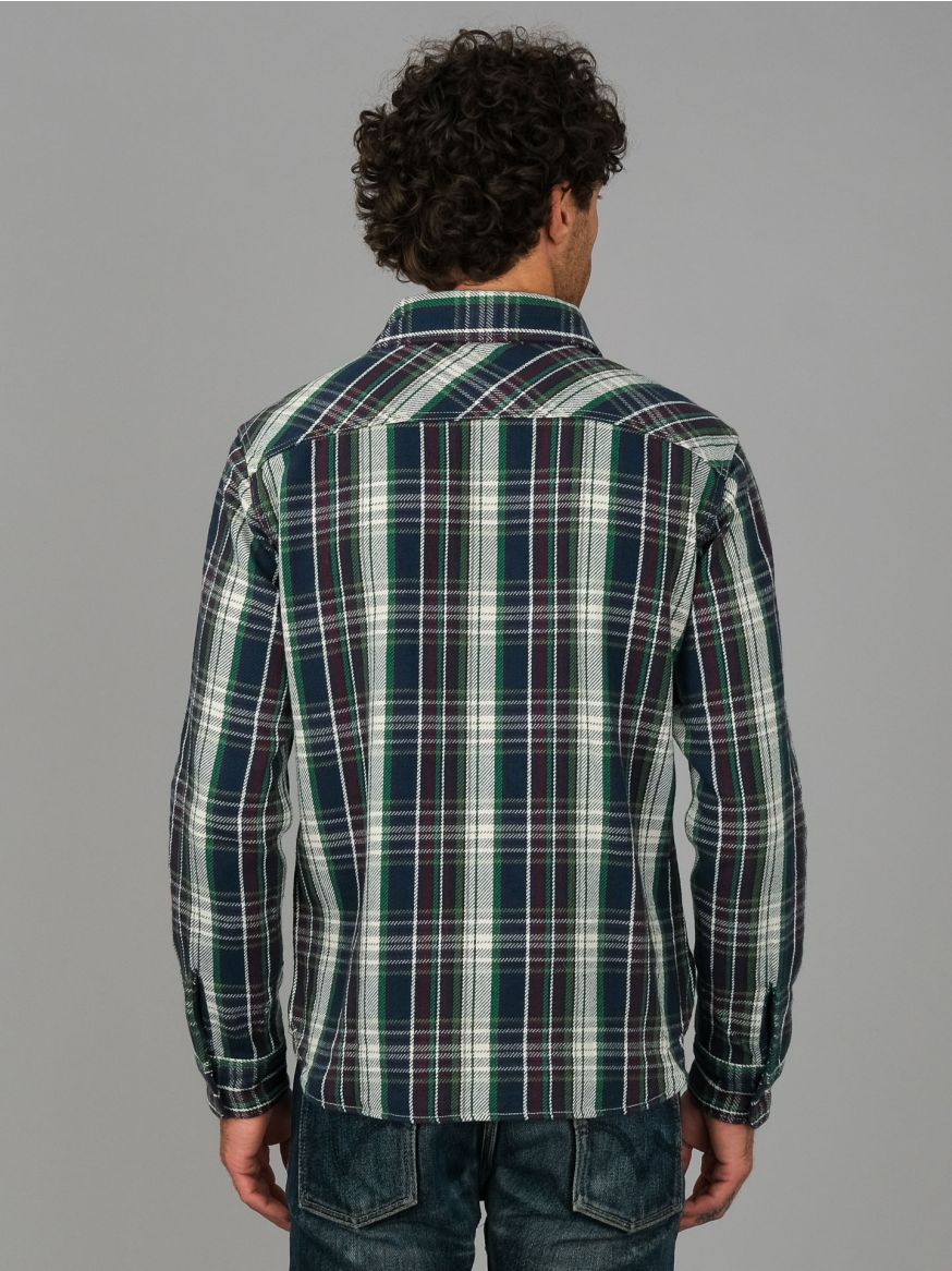 UES Heavy Selvedge Flannel - Small Check Navy/Red
