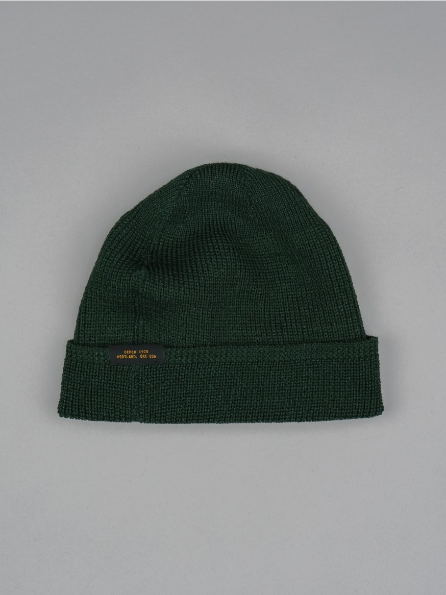 Dehen Wool Knit Watch Cap - Pine