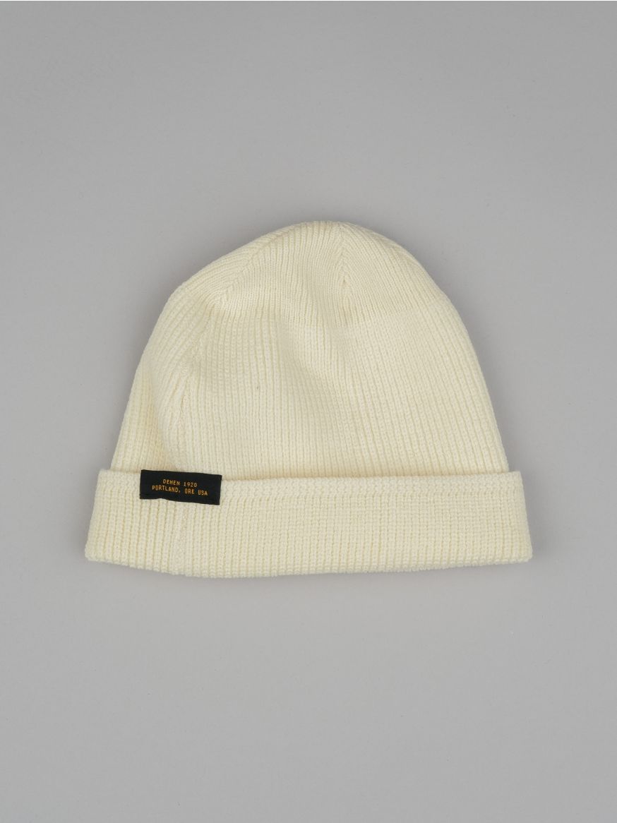 Dehen Wool Knit Watch Cap - Natural