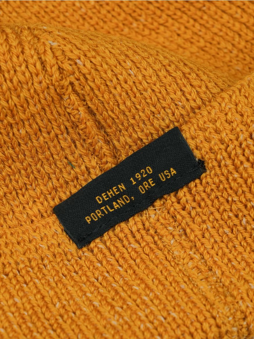 Dehen Wool Knit Watch Cap - Old Gold