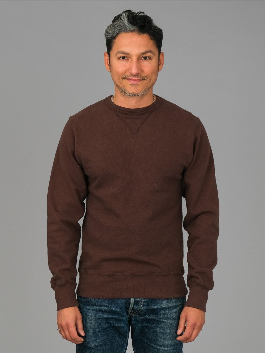 Samurai Japanese Cotton Slub Yarn Sweatshirt - Dark Kuri