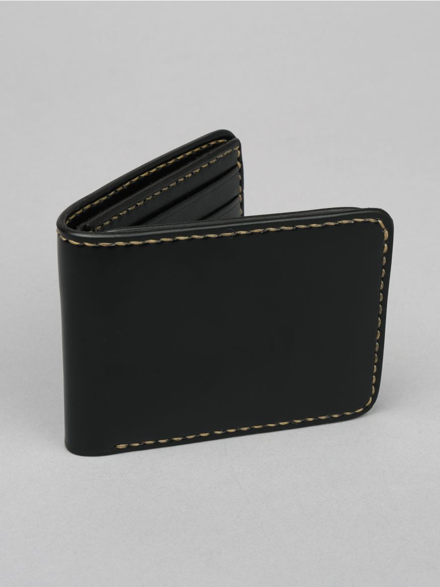 Iron Heart Small Shell Cordovan Wallet - Black