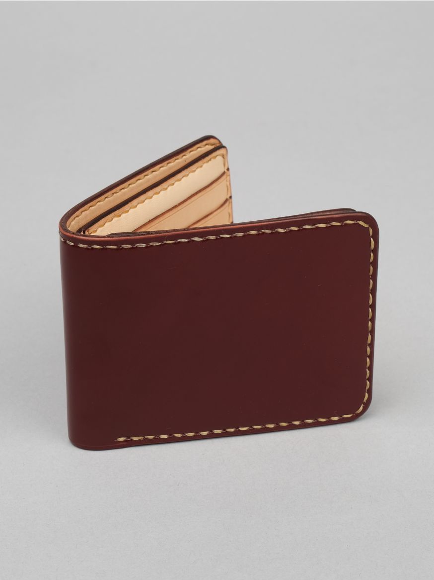 Iron Heart Small Shell Cordovan Wallet - Oxblood