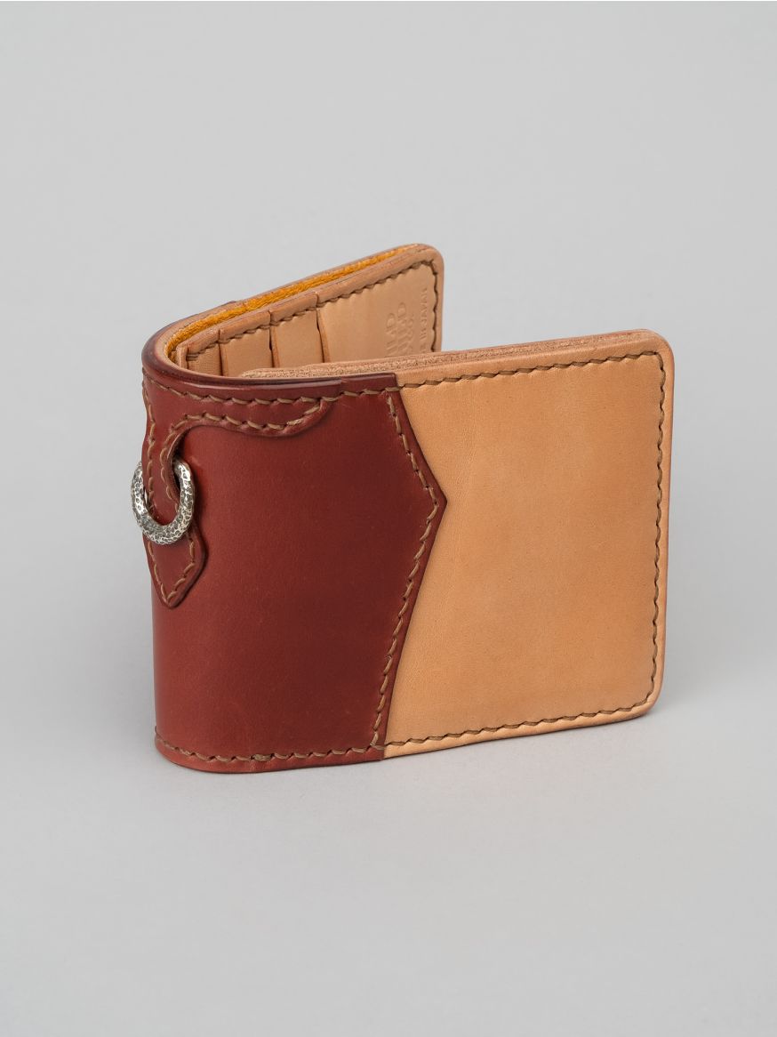 The Flat Head & Wild Child Leather & Cordovan Wallet - Tan