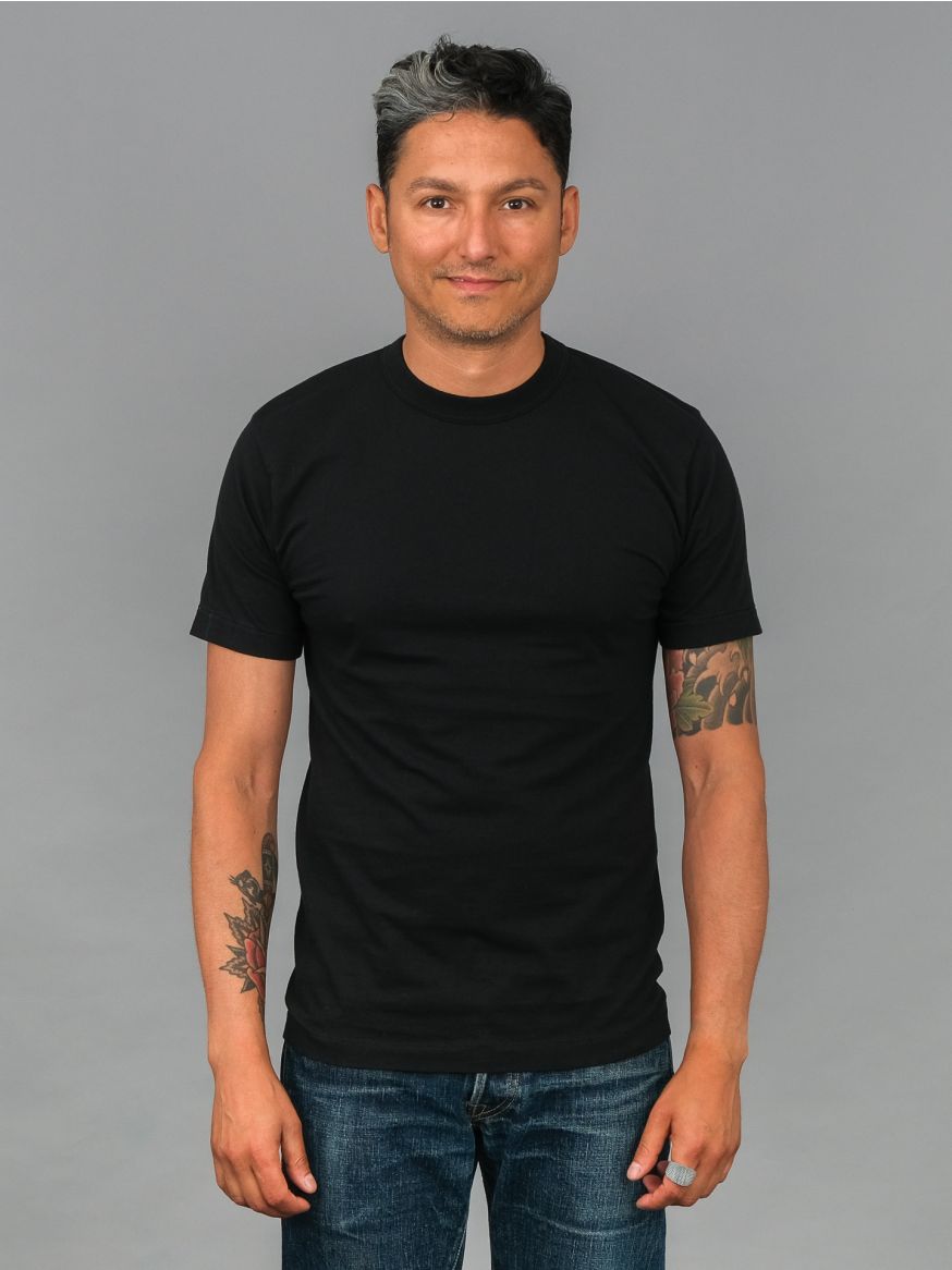 Utilitees Loopwheel Crew Neck T Shirt - Twin Pack - Black