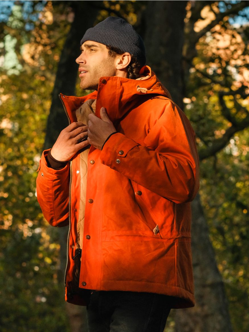 Manifattura Ceccarelli Mountain Jacket - Waxed Safety Orange