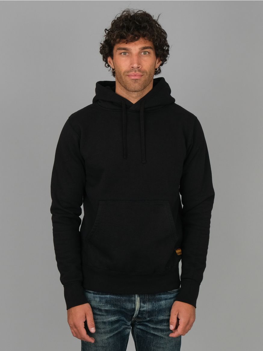 Iron Heart 14oz Ultra Heavyweight Loopwheel Pullover Hoodie – Black