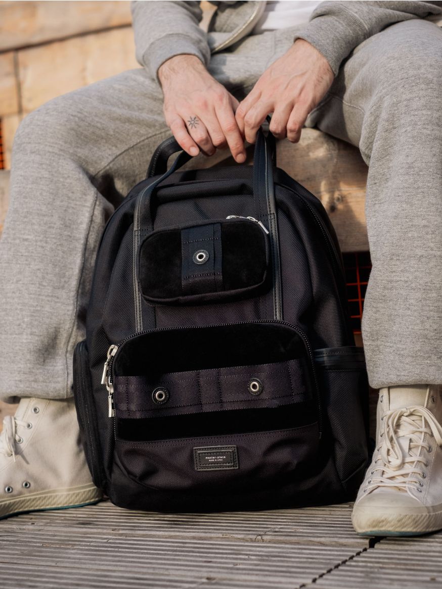 Master-Piece Nostalgia Medium Backpack - Black