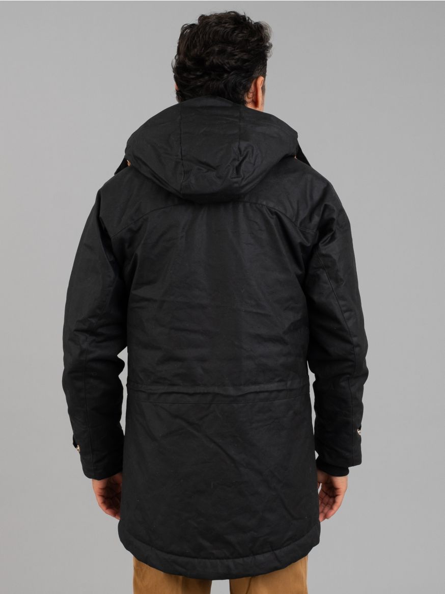 Manifattura Ceccarelli Long Mountain Jacket - Waxed Black